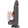 LoveToy SlidingSkin Gode avec Bourses Sliding Skin 17 x 4cm Noir
